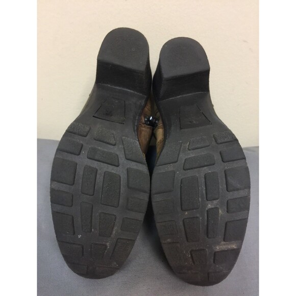 BOC Born Brown Leather Ankle heel Booties Buckle Women's size 38.5/7.5 - Picture 12 of 12